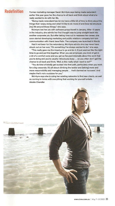 tom tom in BRW magazine